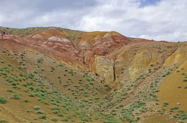 Piękne Kolorowe Góry Kyzyn Chin Mountain Altai Rosja — Zdjęcie stockowe