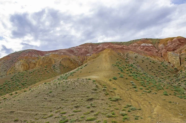 Beautiful Colored Mountains Kyzyn Chin Mountain Altai Russia — Stock Photo, Image