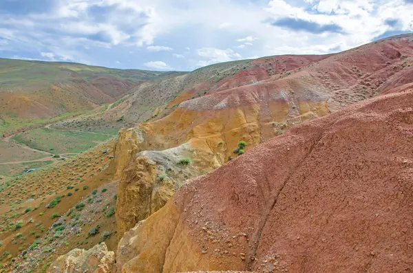 Piękne Kolorowe Góry Kyzyn Chin Mountain Altai Rosja — Zdjęcie stockowe