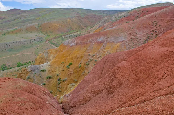 Piękne Kolorowe Góry Kyzyn Chin Mountain Altai Rosja — Zdjęcie stockowe