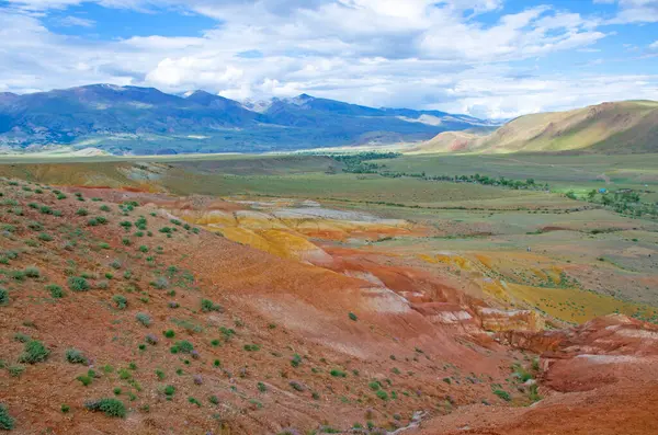 Piękne Kolorowe Góry Kyzyn Chin Mountain Altai Rosja — Zdjęcie stockowe