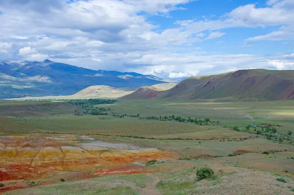 Piękne Kolorowe Góry Kyzyn Chin Mountain Altai Rosja — Zdjęcie stockowe