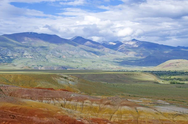 Piękne Kolorowe Góry Kyzyn Chin Mountain Altai Rosja — Zdjęcie stockowe