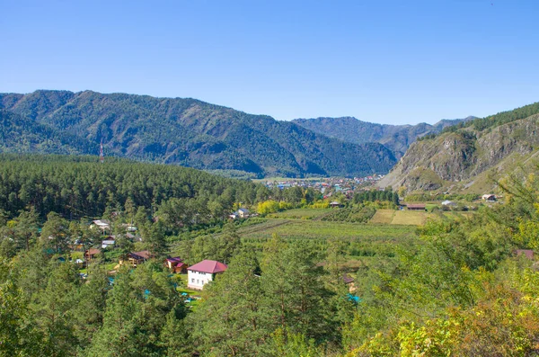 Пейзаж Гор Горном Алтае России Сезоне — стоковое фото