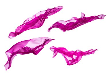 soyut mor kumaş parçası uçan, sanat nesnesi, tasarım elementi