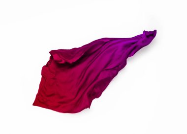 soyut uçan, yüksek hızlı stüdyo çekim çok renkli kumaş parçaları