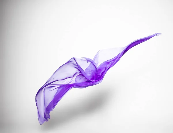 Pièce Abstraite Tissu Violet Volant Objet Art Élément Design — Photo