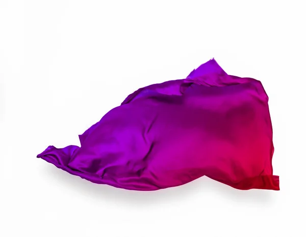 Абстрактные Куски Разноцветной Ткани Полета Высокоскоростной Студийный Снимок — стоковое фото