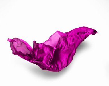 soyut mor kumaş parçası uçan, sanat nesnesi, tasarım elementi