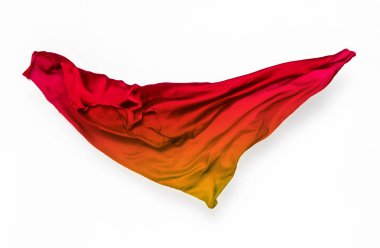 soyut uçan, yüksek hızlı stüdyo çekim çok renkli kumaş parçaları