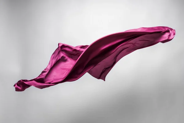 紫色の布が飛び交う抽象的な作品 アートオブジェクト デザイン要素 — ストック写真