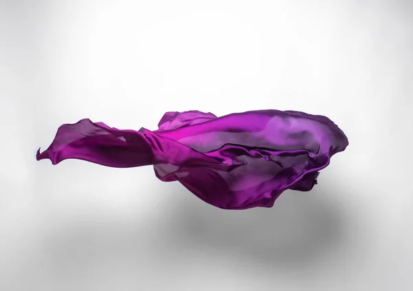 Abstract Piece Purple Fabric Flying Art Object Design Element — Stock Photo, Image