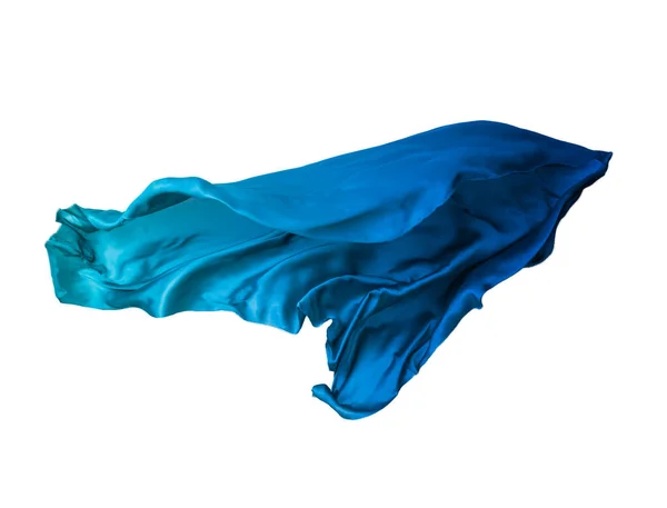 Abstrakter blauer Stoff in Bewegung Stockbild