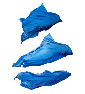 soyut mavi kumaş hareket halinde