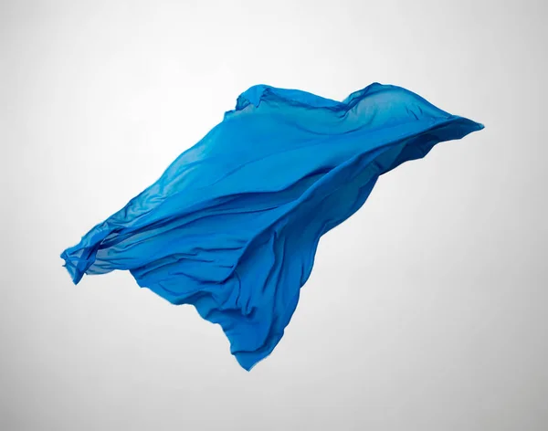 Abstract blue fabric in motion — Stock Photo, Image