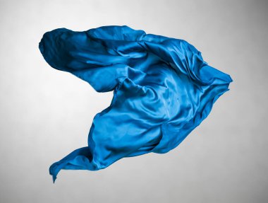 soyut mavi kumaş hareket halinde