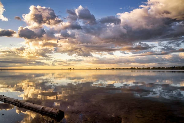 Dramatische Wolken Rollen Het Colorado Meer Als Zon Opkomt Aan — Stockfoto