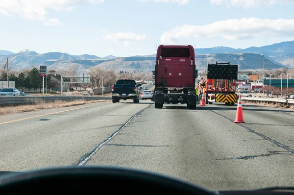 高速道路のメンテナンス — ストック写真