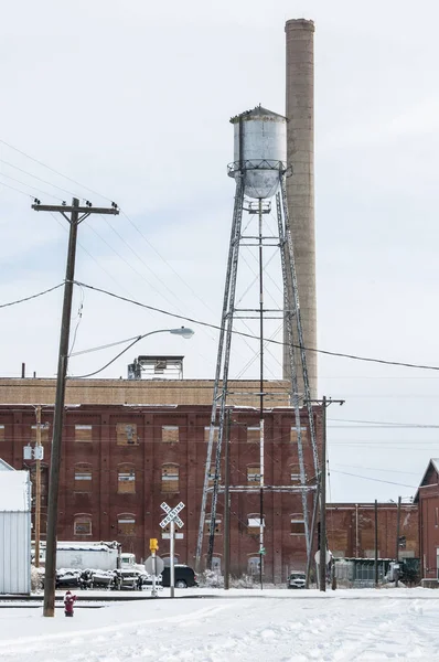 Colorado 'nun merkezinde terkedilmiş şeker fabrikası, ABD — Stok fotoğraf