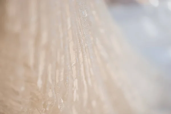 Closeup Detail Wedding Dress Precious Fabric — Stock Photo, Image