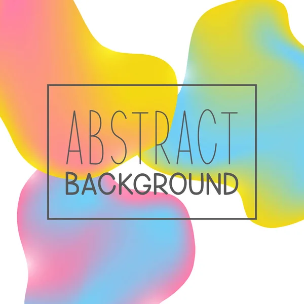 抽象的な背景白背景 ベクトル イラストに分離された色の液体要素 — ストックベクタ