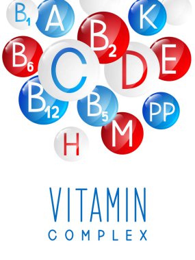 Tasarımınızın ana Vitaminler arka plan