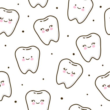 Sevimli dişler ile Seamless modeli