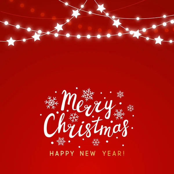 Noel arka plan kırmızı parlak ışıkları ile