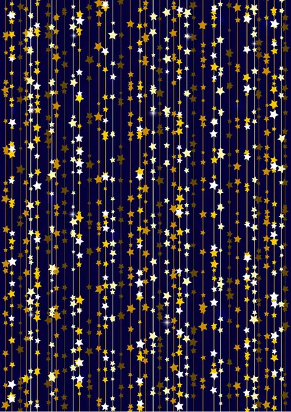 金色星空装饰的圣诞背景 — 图库矢量图片