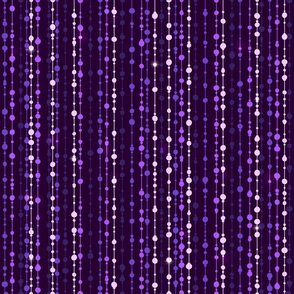 Patrón Sin Costura Con Decoración Brillante Púrpura Ilustración Vectorial — Archivo Imágenes Vectoriales