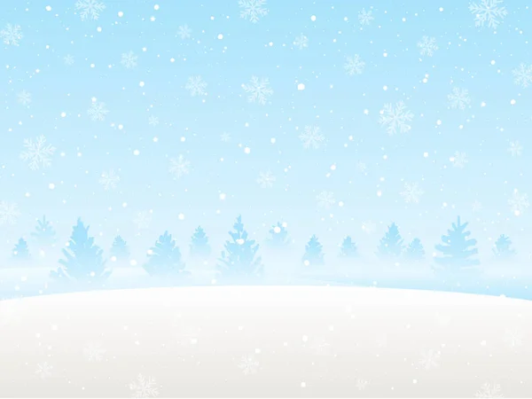 Зимовий Сніговий Пейзаж Вашого Дизайну — стоковий вектор