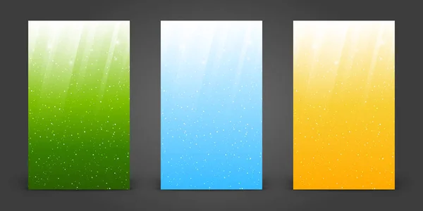 Set Van 240 400 Verticale Zonnige Banners — Stockvector