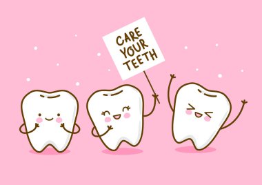 Sevimli küçük dişler için tıbbi tasarım 