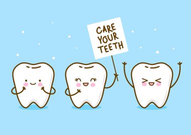 Sevimli küçük dişler için tıbbi tasarım 