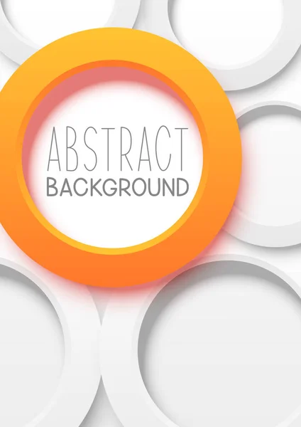 Abstract Brochure Cover Design Met Ronde Elementen — Stockvector