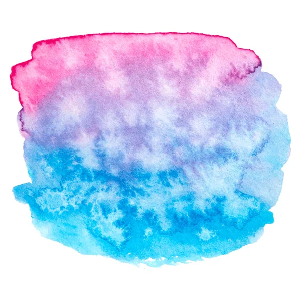 Textura Tinta Rosa Azul Isolada Fundo Branco — Vetor de Stock