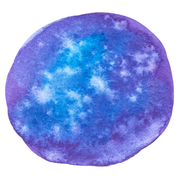 Texture Ronde Peinture Violette Isolée Sur Fond Blanc — Image vectorielle