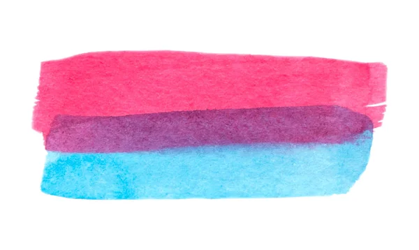 白い背景に隔離されたピンクと青の塗料テクスチャ — ストックベクタ