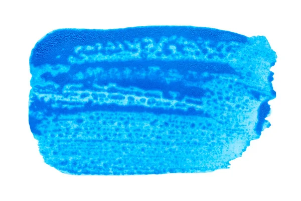 Textura Vopselei Albastre Izolată Fundal Alb — Vector de stoc