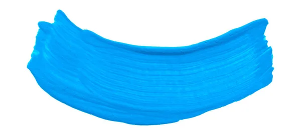 Textura Pintura Azul Aislada Sobre Fondo Blanco — Vector de stock