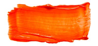 turuncu parlak yağ dokusu beyaz arka plan üzerinde izole