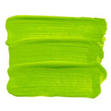 beyaz arka plan üzerinde izole yeşil parlak boya dokusu