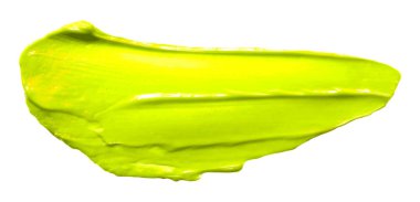 beyaz arka plan üzerinde izole sarı parlak boya dokusu