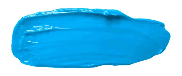 Bleu Brillant Texture Peinture Isolé Sur Fond Blanc — Image vectorielle