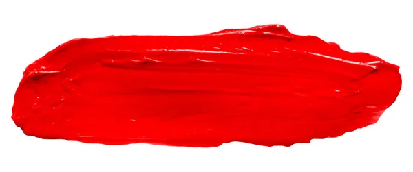 Rote Hochglanzfarbe Textur Isoliert Auf Weißem Hintergrund — Stockvektor