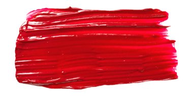 kırmızı boya doku beyaz arka planda izole