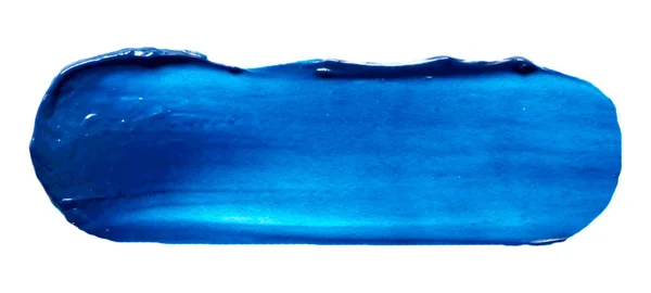 Textura Tinta Azul Isolada Fundo Branco — Vetor de Stock