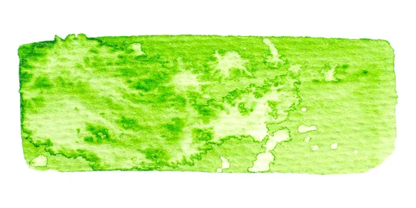 Textura Pintura Verde Aislada Sobre Fondo Blanco — Vector de stock