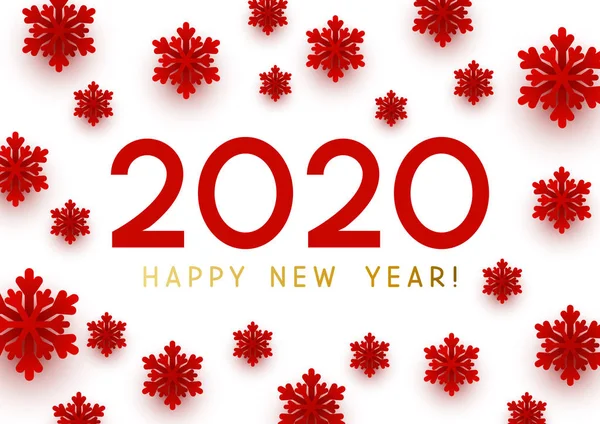 New Year Concept 2020 Numbers White Background — Stock Vector