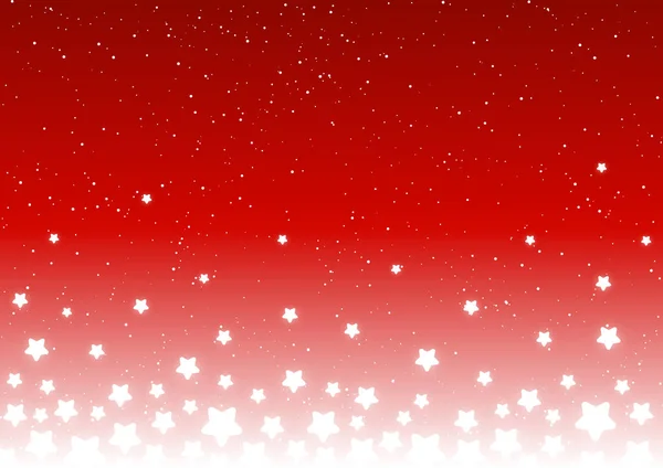 Estrellas Brillantes Sobre Fondo Rojo — Vector de stock